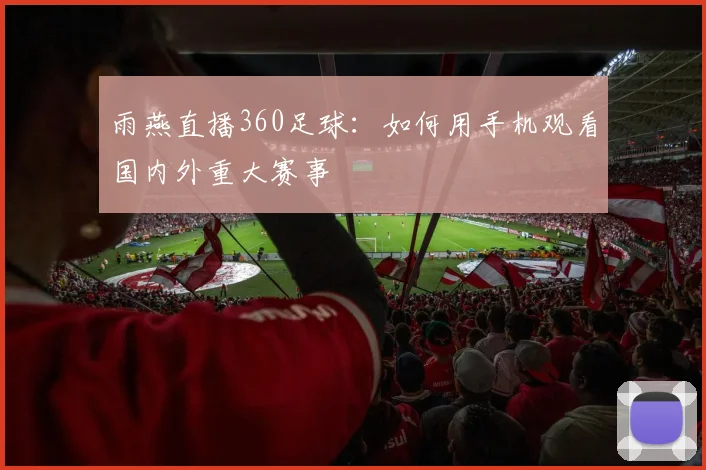 雨燕直播360足球：如何用手机观看国内外重大赛事